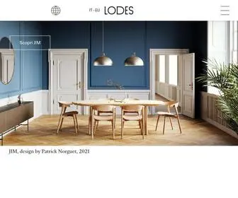 Lodes.com(Interior e lighting design dal 1950) Screenshot