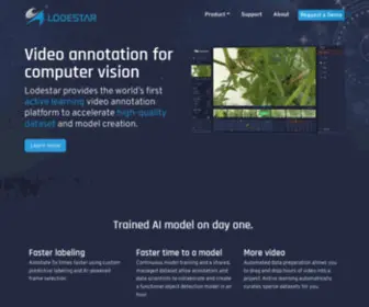 Lodestar.ai(World's first active learning video annotation platform) Screenshot