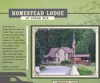 Lodgeatcedarrun.com(Homestead Lodge at Cedar Run) Screenshot