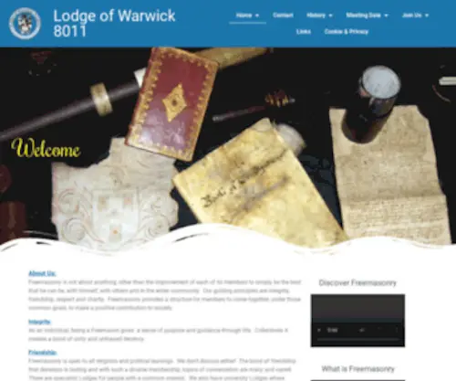Lodgeofwarwick.org.uk(Lodge of Warwick 8011) Screenshot
