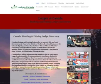 Lodgescanada.ca(Canada Hunting and Fishing Lodges and Resorts Vacations) Screenshot