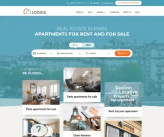 Lodgis.com(Apartments and flats for rent and sale in Paris) Screenshot