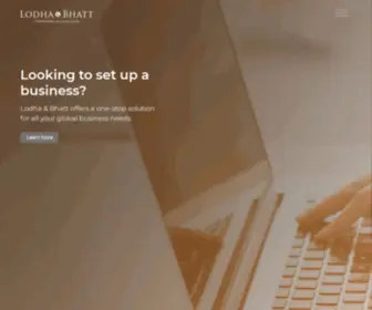 Lodhabhatt.com(Lodha & Bhatt) Screenshot