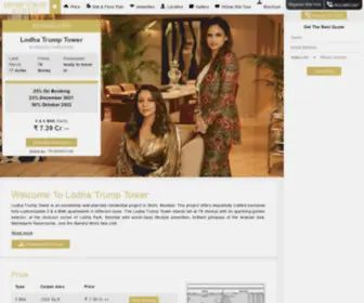 Lodhatrumptowers.com(Lodha Trump Tower Worli) Screenshot