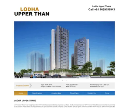 Lodhaupperthane.com(Lodha Upper Thane) Screenshot