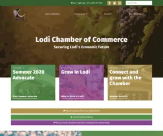 Lodichamber.com(Lodi Chamber of Commerce) Screenshot
