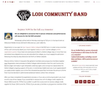 Lodicommunityband.com(Lodi Community Band) Screenshot