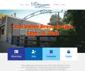 Lodilakewisconsin.org(Lodi & Lake Wisconsin Chamber of Commerce) Screenshot