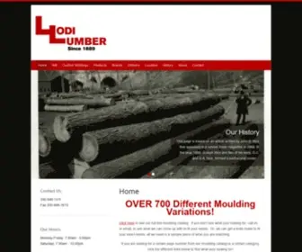 Lodilumber.com(Lodi Lumber Company) Screenshot