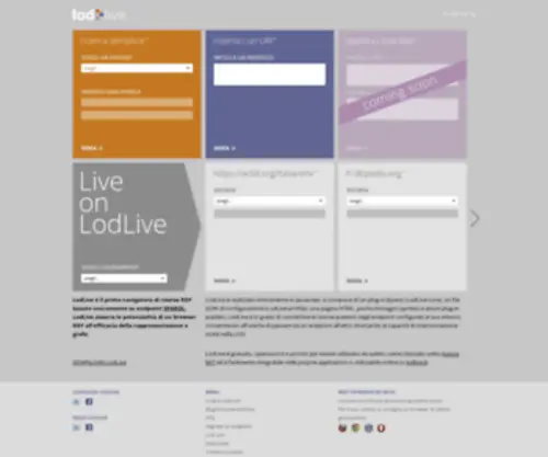 Lodlive.it(Browsing the Web of Data) Screenshot