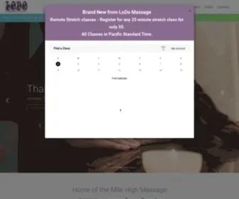 Lodomassagestudio.com(LoDo Massage Studio) Screenshot