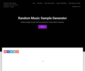 Lodopemine.com(Random Music Sample Generator) Screenshot