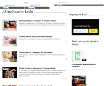 Lodzianin.pl(Odzi, imprezy, wydarzenia i koncery, zapowiedzi, premiery, kina, teatry, galerie) Screenshot