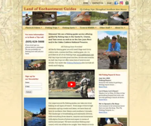 Loeflyfishing.com(Fly Fishing New Mexico) Screenshot