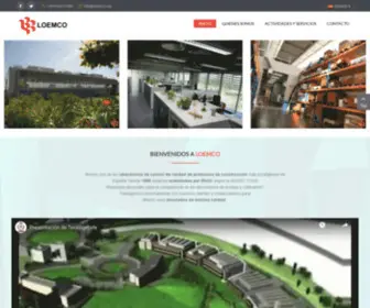 Loemco.es(LOEMCO-Laboratorio Ofical de Ensayo de Materiales de Construcción) Screenshot