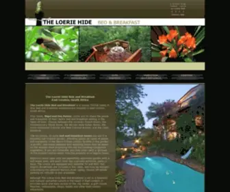 Loeriehide.co.za(Loerie Hide Bed and Breakfast) Screenshot