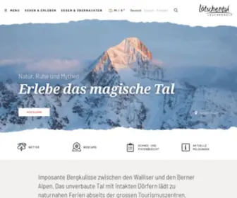 Loetschental.ch(Erlebe das magische Tal) Screenshot