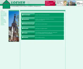 Loever.nl(Loever Makelaardij BV Tilburg) Screenshot