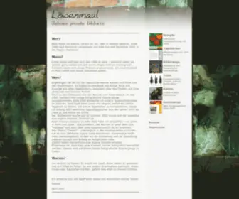 Loewenmaul.de(Sabines Website) Screenshot