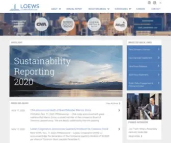Loews.com(Loews Corporation) Screenshot
