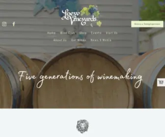 LoewVineyards.com(LoewVineyards) Screenshot