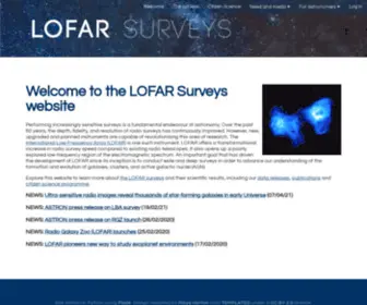 Lofar-Surveys.org(LOFAR surveys) Screenshot