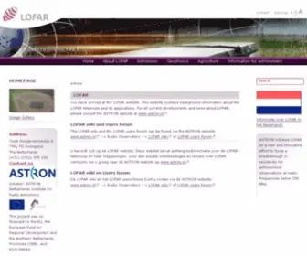 Lofar.org(LOFAR) Screenshot