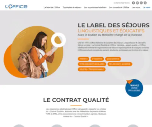 Loffice.org(L'Office : trouvez votre séjour linguistique avec nous) Screenshot