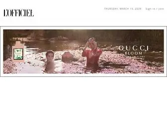 Lofficielthailand.com(Thailand's Leading Couture Fashion Magazine) Screenshot