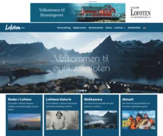 Lofoten.com(Opplevelser og overnatting i Lofoten) Screenshot