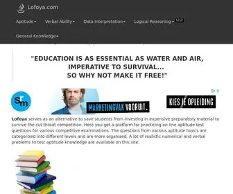 Lofoya.com(Aptitude Questions And Answers) Screenshot