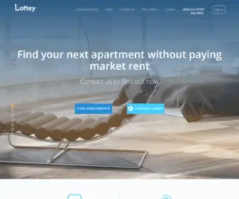 Loftey.com(New York's #1 Apartment Website. Loftey) Screenshot