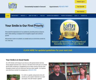 Loftindental.com(Family Dentistry) Screenshot