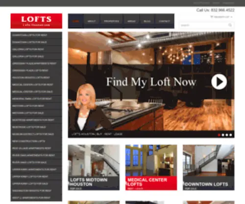 Lofts-Houston.com(Lofts-Houston, Lofts in Houston for Rent) Screenshot