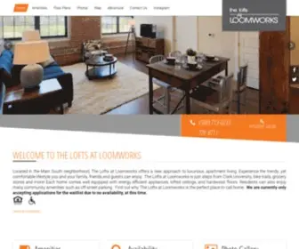 Loftsatloomworks.com(The Lofts at Loomworks) Screenshot