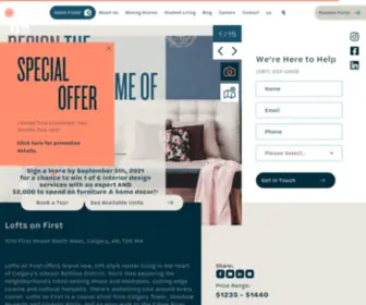 Loftsonfirst.ca(Lofts on First) Screenshot