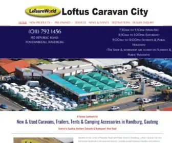 Loftuscaravans.co.za Screenshot