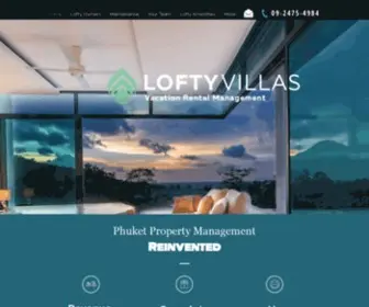 Loftyphuket.com(Property Management in Phuket l Thailand) Screenshot