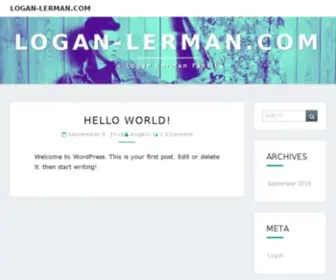 Logan-Lerman.com(Logan lerman) Screenshot