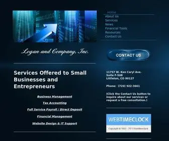 Loganandcompany.com(Logan and Company) Screenshot