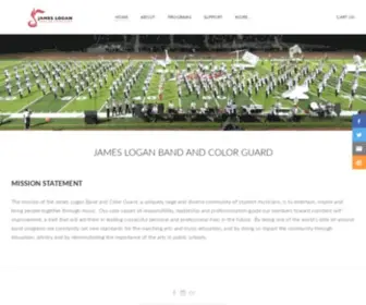 Loganbandandcolorguard.org(JAMES LOGAN BAND AND COLOR GUARD) Screenshot