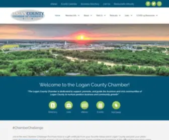 Logancountychamber.com(The Logan County Chamber of Commerce) Screenshot