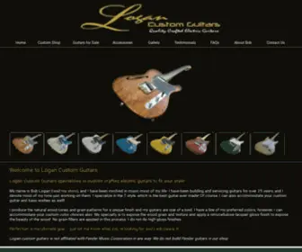 LogancustomGuitars.com(Logan Custom Guitars) Screenshot