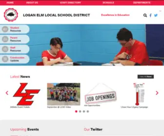 Loganelmschools.com(Logan Elm Local School District) Screenshot