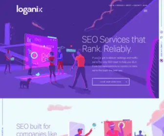 Loganix.net(Link Building Services for SEOs and Marketing Agencies) Screenshot