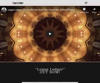 Loganledgermusic.com(The Official Website of Logan Ledger) Screenshot