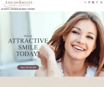 Logansmiles.com(Dentist in Logan) Screenshot