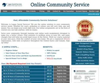 Logansocialservices.com(Online Community Service with Certificate $29.95) Screenshot