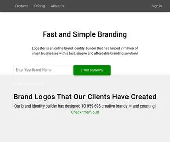 Logaster.com(Logaster is an online branding tool) Screenshot