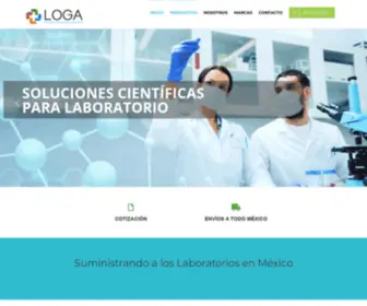 Logatech.mx(Distribuidores de productos para laboratorios) Screenshot